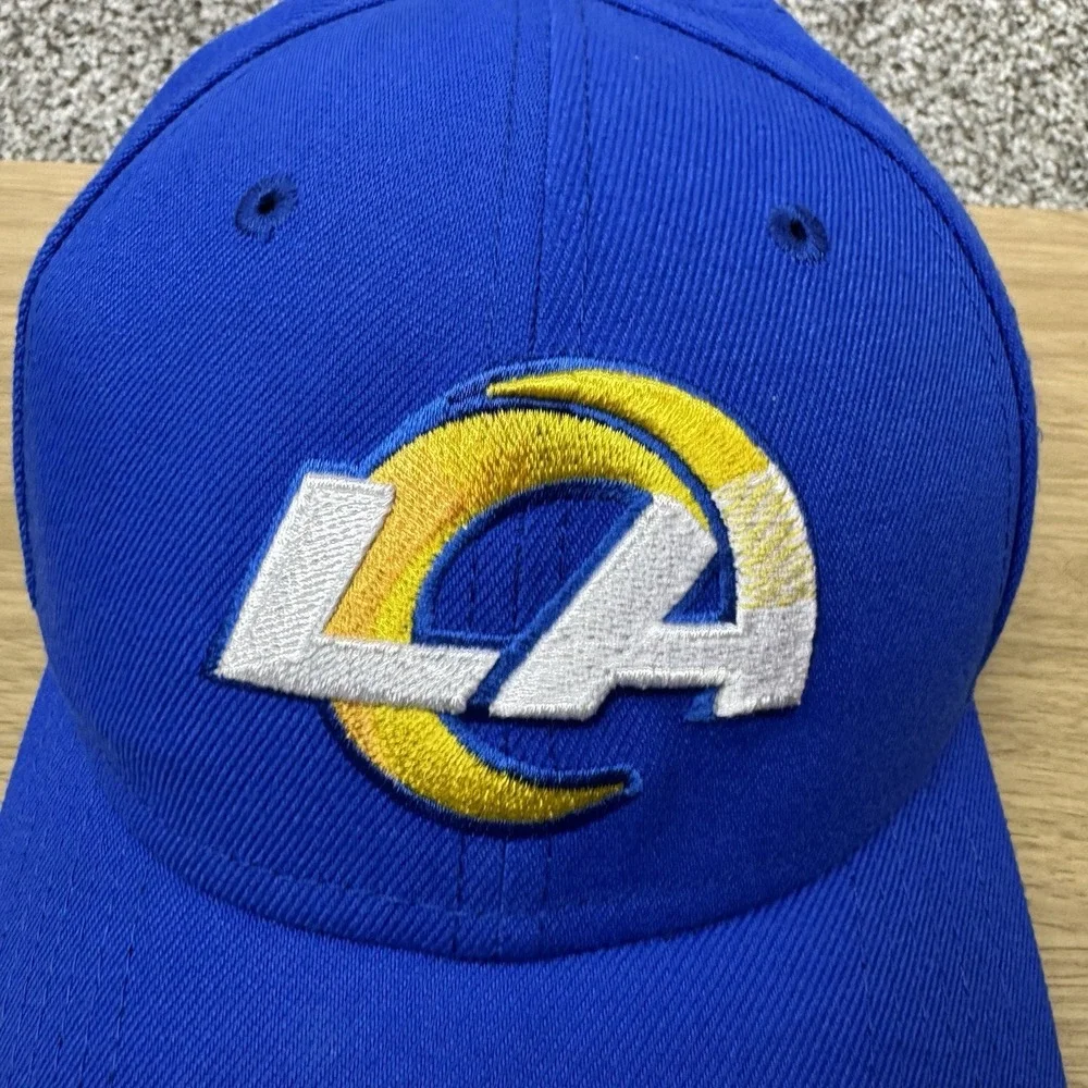 LA Rams Hat Cap Strap Back Blue‎ Super Bowl LVI Patch Adult Unisex NFL Football
